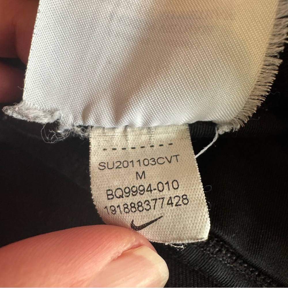 Nike Women’s One Luxe Mid Rise 7/8 Leggings Size M Black - Picture 3 of 4